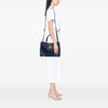 Prada Saffiano Turnlock Double Zip Studded Tote Secondhand