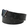 Secondhand Louis Vuitton Monogram Eclipse LV Initiales Reversible Belt