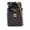 Chanel Mini Quilted Calfskin Drawstring Bucket Bag Secondhand