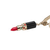 Chanel CC Gold Plated Strass Resin Lipstick Pendant Necklace Secondhand