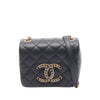 Chanel Mini Quilted Lambskin CC Crystal Full Flap Secondhand