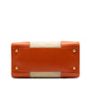 Prada Saffiano Trimmed Canvas Canapa Satchel Secondhand