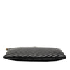 Secondhand Saint Laurent Quilted Chevron Leather Monogram Document Holder