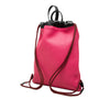 Gucci Grained Calfskin Web Logo Drawstring Backpack Secondhand