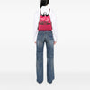 Gucci Grained Calfskin Web Logo Drawstring Backpack Secondhand