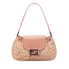 Fendi Zucchino Canvas Drawstring Shoulder Bag Secondhand