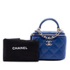 Chanel Mini CC Quilted Lambskin Top Handle Vanity Case With Chain Secondhand