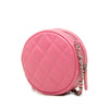 Chanel CC Quilted Lambskin Round Clutch With Chain Secondhand