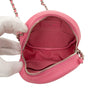 Chanel CC Quilted Lambskin Round Clutch With Chain Secondhand