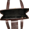 Ferragamo Croc Embossed Leather Vara Bow Handbag Secondhand