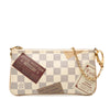 Louis Vuitton Damier Azur Pochette Milla Trunks Labels MM Secondhand