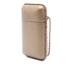 Chanel CC Quilted and Studded Metallic Lambskin Chain Around Phone Holder Secondhand