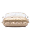 Chanel CC Quilted and Studded Metallic Lambskin Chain Around Phone Holder Secondhand