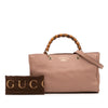 Gucci Medium Calfskin Bamboo Shopper Satchel Secondhand