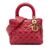 Dior Medium Lambskin Cannage Studded Supple Lady Dior Secondhand
