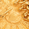 Chanel CC Gold Plated Sun Medallion Triple Chain Belt Secondhand