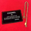 Chanel CC Gold Plated Pendant Chain Necklace Secondhand