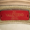 Valentino Metallic Grained Calfskin Rockstud Saddle Crossbody Secondhand