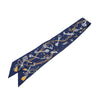 Secondhand Hermès Les Cles a Pois Silk Twilly Scarf