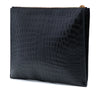 Saint Laurent Croc Embossed Leather Tiny Monogram Zipped Tablet Holder Secondhand