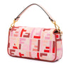 Fendi Zucca Embroidered Canvas Baguette Satchel Secondhand