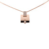 Hermès Gold Plated and Enamel Eileen Pendant Necklace Secondhand