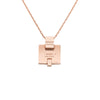 Hermès Gold Plated and Enamel Eileen Pendant Necklace Secondhand