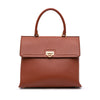 Ferragamo Leather Gancini Trifolio Top Handle Bag Secondhand