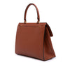 Ferragamo Leather Gancini Trifolio Top Handle Bag Secondhand