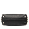 Burberry Small House Check Trimmed Grainy Calfskin Horn Toggle Tote Secondhand