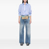 Secondhand Gucci GG Canvas Web Double Pocket Belt Bag
