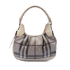 Burberry Smoke Check Coated Canvas Brooklyn Hobo Secondhand