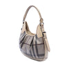 Burberry Smoke Check Coated Canvas Brooklyn Hobo Secondhand