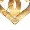Chanel Gold Plated CC Heart Brooch Secondhand