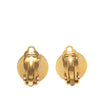Secondhand Chanel CC Gold Plated Round Clip On Earrings