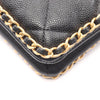 Chanel CC Quilted Caviar Chain Around Shoulder Bag Secondhand