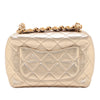 Chanel Mini CC Quilted Metallic Lambskin Bowling Bag Secondhand