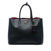 Prada Large Saffiano Cuir Double Satchel Secondhand