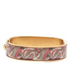 Louis Vuitton Gold Plated Enamel Monogram Confidential Hinge Bracelet S Secondhand