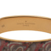 Secondhand Louis Vuitton Gold Plated Enamel Monogram Confidential Hinge Bracelet S
