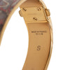 Secondhand Louis Vuitton Gold Plated Enamel Monogram Confidential Hinge Bracelet S