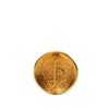 Chanel Gold Plated 31 Rue Cambon Round Brooch Secondhand