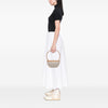 Burberry Mini Embossed Logo Canvas Olympia Shoulder Bag Secondhand