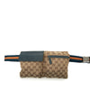 Gucci GG Canvas Web Double Pocket Belt Bag Secondhand