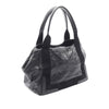 Secondhand Balenciaga Leather Navy Cabas Tote S