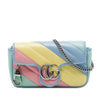 Gucci Mini GG Marmont Matelasse Diagonal Calfskin Flap Crossbody Secondhand