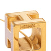 Hermès Gold Plated and Enamel Cage d H Pendant Necklace Secondhand