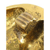 Secondhand Chanel CC Gold Plated Crystal Round Clip On Earrings
