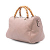 Gucci Medium Calfskin Bamboo Shopper Boston Bag Secondhand