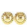 Chanel Gold Plated CC Button Clip on Earrings Secondhand